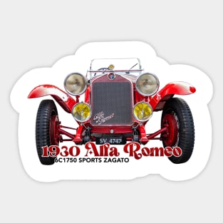 1930 Alfa Romeo 6C1750 Sports Zagato Sticker